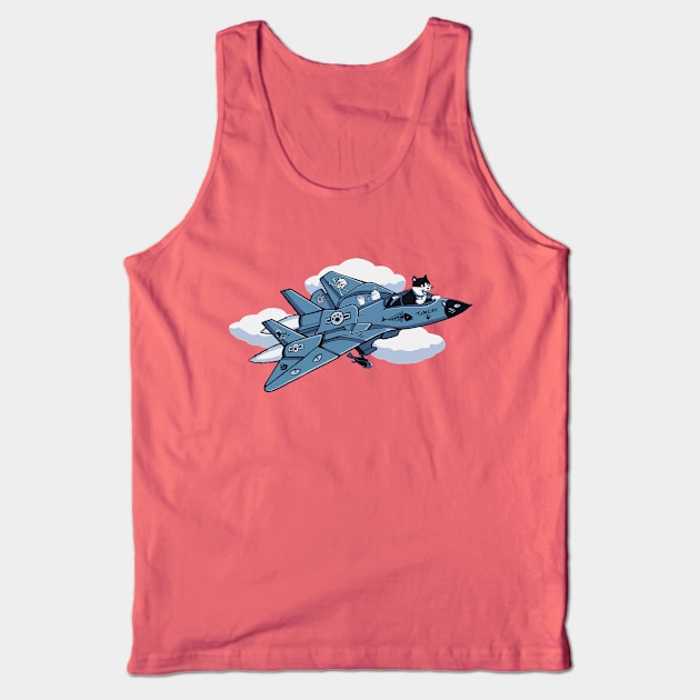 Tomcat Tank Top by Pixelmania